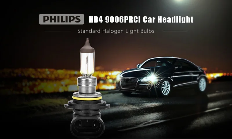 Philips HB4 9006 12V 55W P22d Premium Vision автоматический головной светильник, стандартная галогеновая лампа ECE, одобрено 9006PR C1, 1X