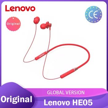 

Original Lenovo HE05 Bluetooth Headset Neckband Sports Earplugs Noise Reduction with Microphone Waterproof Wports Earphone