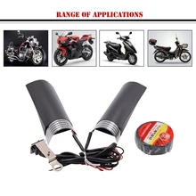 Новая мотоциклетная 25 Вт дроссельная заслонка с Подогревом рукоятки ATV Подвеска для самоката нагреватель H4GC