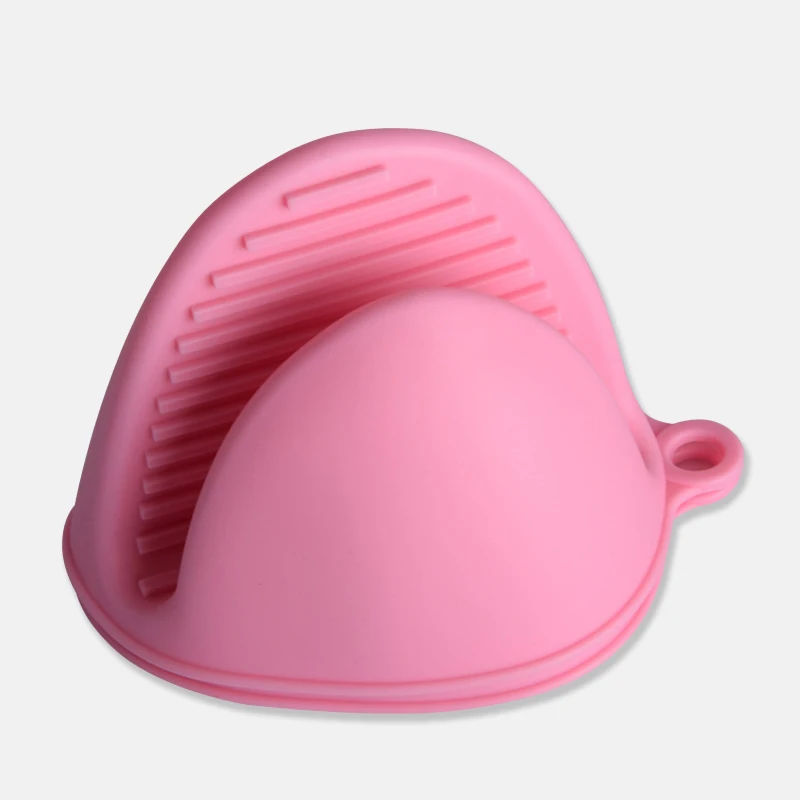 pink Изолированные грелка зажимы для микроволновой печи перчатки с горячей пластиной зажим 1 шт. анти-ожога утолщаются силиконовые кухонные Органайзер - Цвет: pink