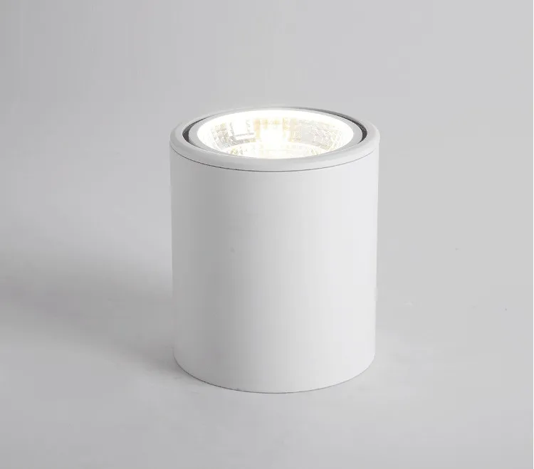 射灯led单灯明装cob筒灯北欧背景墙吸顶射灯可调节免开孔外置筒灯-淘宝网_11