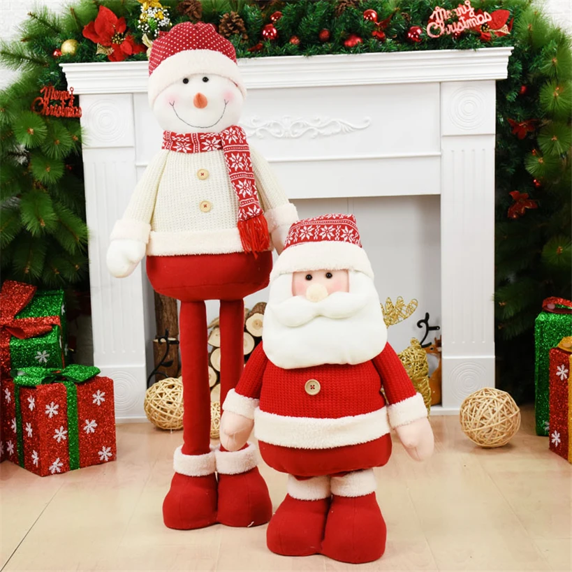 

100cm Big Santa Claus Doll Christmas tree decorations Natal Figurines merry christmas adornos de navidad New Year Decoration