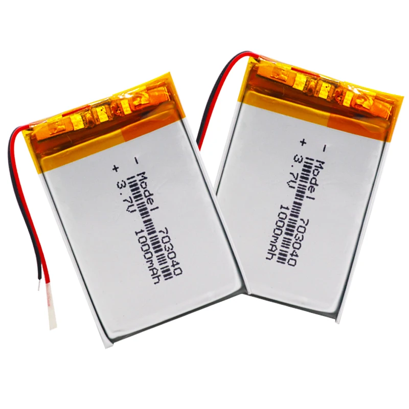 4 шт 3 7 v 1000mAh Li po батарея 703040 перезаряжаемые литиевые батареи для Светодиодный