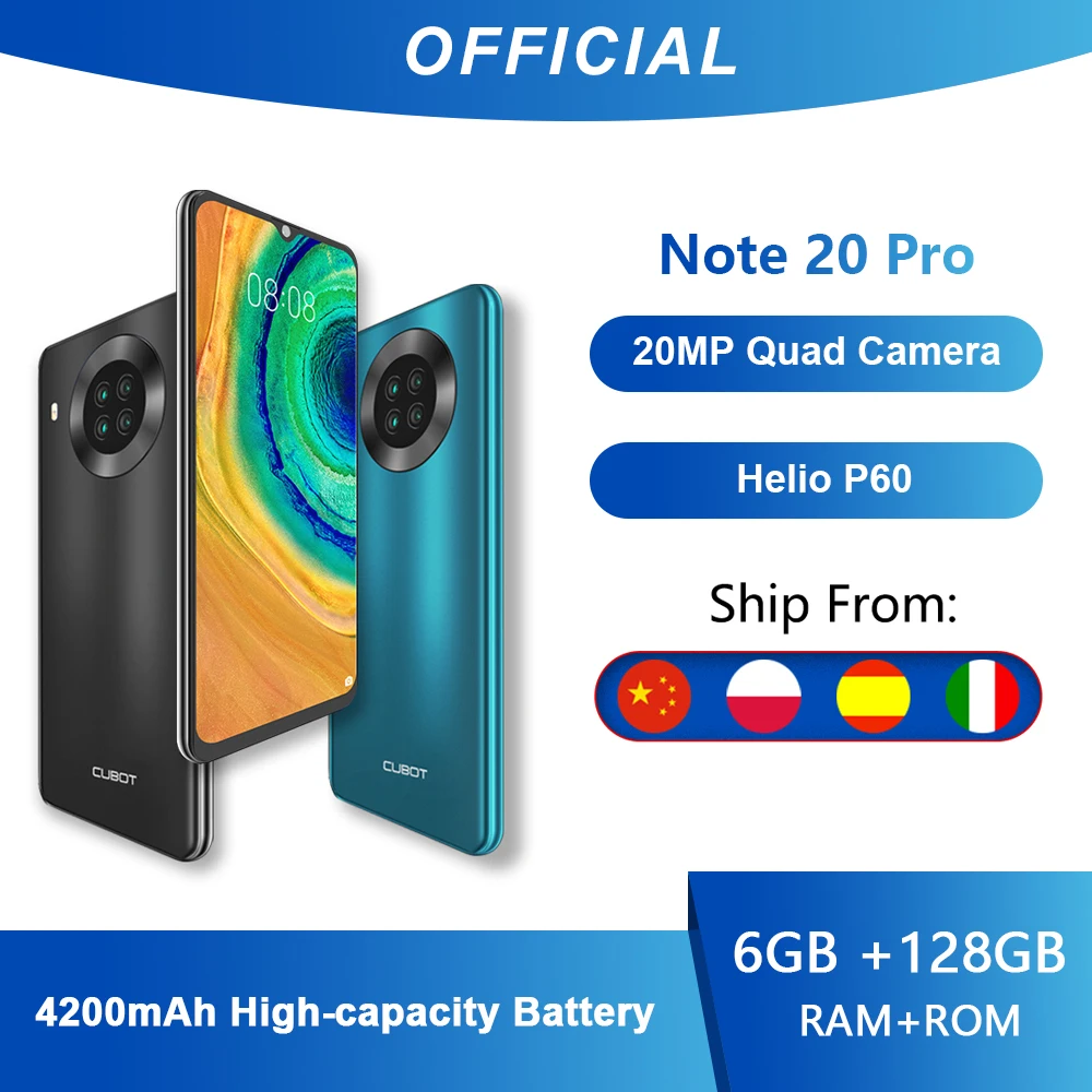 Cubot Note 20 Pro Quad Camera Smartphone NFC 6GB
