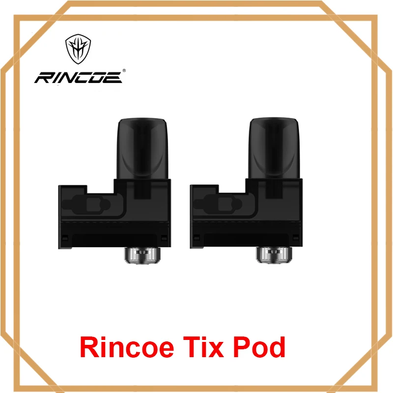 

2pcs Rincoe Tix Replacement Pods with 2ml Capacity Cartridge for Rincoe Tix Vape Pod kit