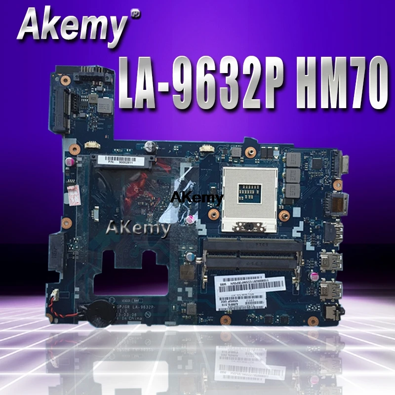

LA-9632P Laptop motherboard for Lenovo G400 original mainboard HM70 (support Pentium CPU only)