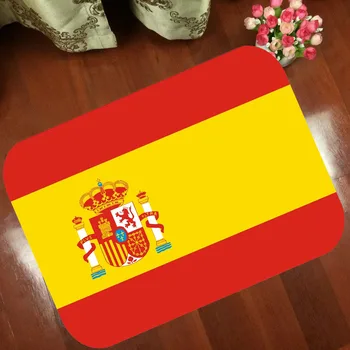 

Floor Mats Anti Slip Mat Cartoon animation Flag of Spain spanish flag Printed Pattern Carpet Rug for Bathroom Door Living Room