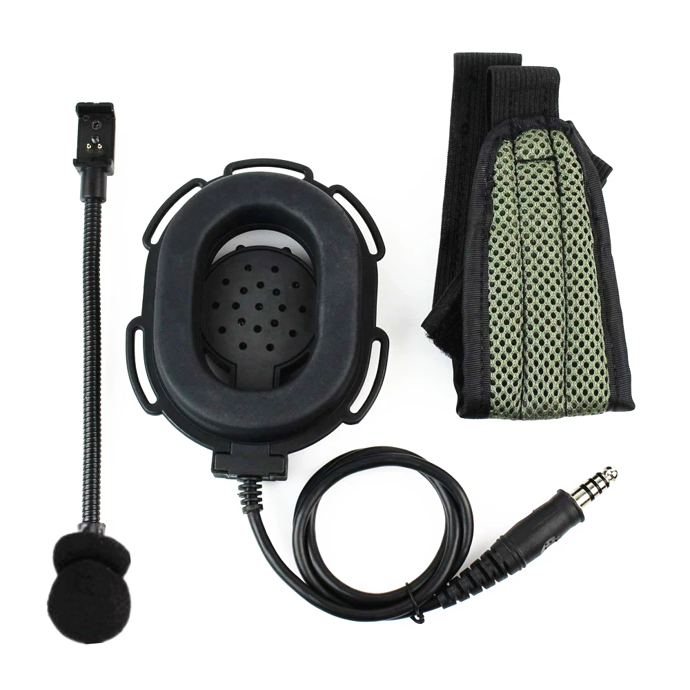 Bowman tactics headset with Dynamic Microphone NATO Plug,Only for u94 PTT st94 NATO US tactical PTT with amplifier chipset