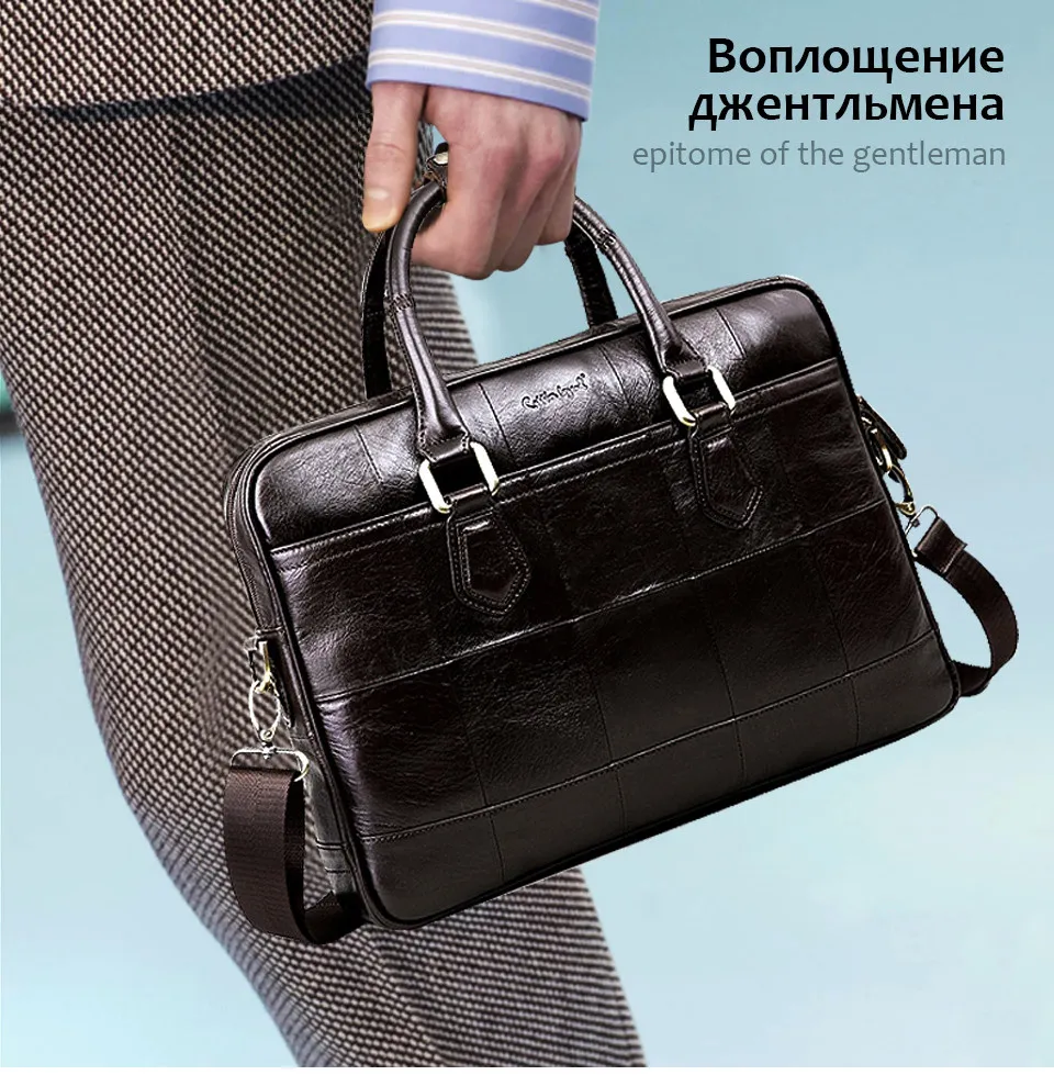 Cobbler Legend брендовая дизайнерская мужская настоящая кожаный портфель для мужские сумки для 15 ''деловая сумка для ноутбука 0907159-1