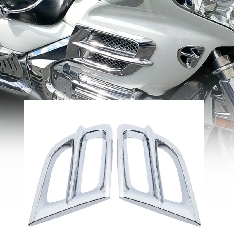 МОТОЦИКЛ хром левый правый обтекатель акцент решетки для Honda Goldwing GL1800 2001