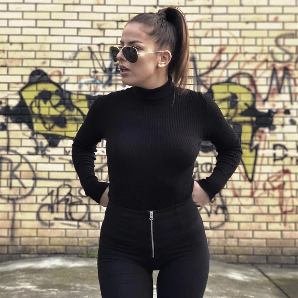 Melody Весна Лето Высокая талия черные сексуальные леггинсы для фитнеса feminina Молния Fly супер удобные леггинсы mujer