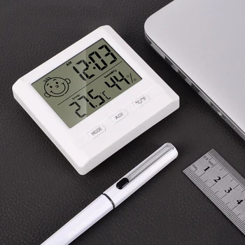 

Electronic Digital Thermometer Hygrometer Smile Face Thermohygrometer Temperature Humidity Meter For Children Room Decor