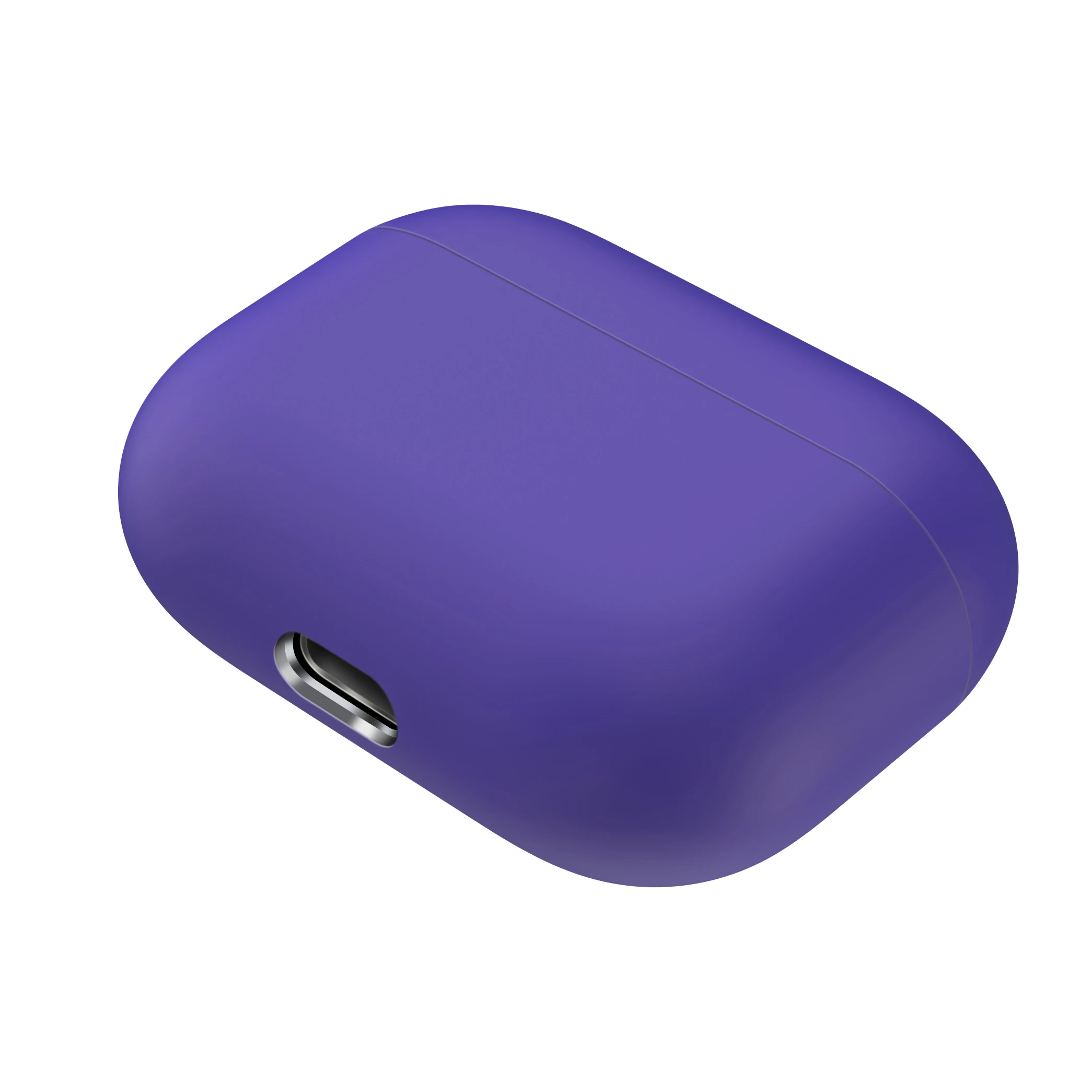 2 цвета жидкий силиконовый чехол для Airpods Pro Bluetooth наушники Мягкий защитный чехол для Apple Air Pods Pro Чехол для Airpods 3 - Цвет: dark purple