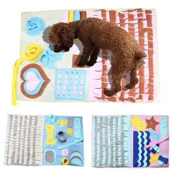 

Pet Dog Star Heart Bone Foraging Training Mat Slow Feeding Food Cushion Blanket