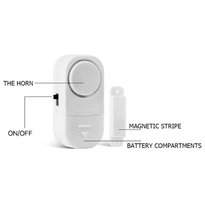 Wireless Window Door Burglar Security Warning Alarm System Magnetic Sensor