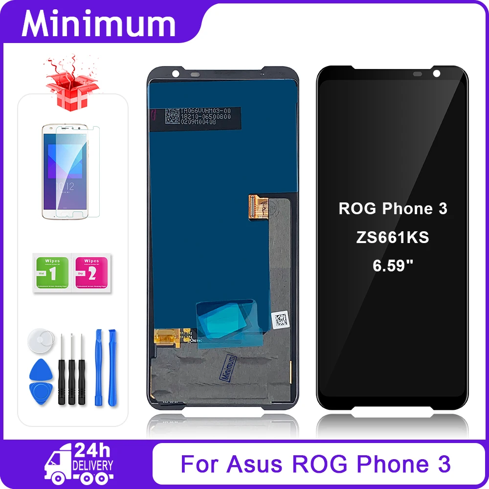 6 59 &quotоригинал для Asus ROG Phone 3 ZS661KS активно-матричные осид ЖК-дисплей Дисплей