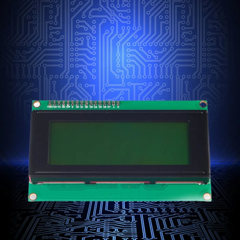 Iic/I2C 2004 ЖК-модуль желто-зеленый экран предоставляет файл библиотеки правка макетной платы Dlp оптический дисплей модуль