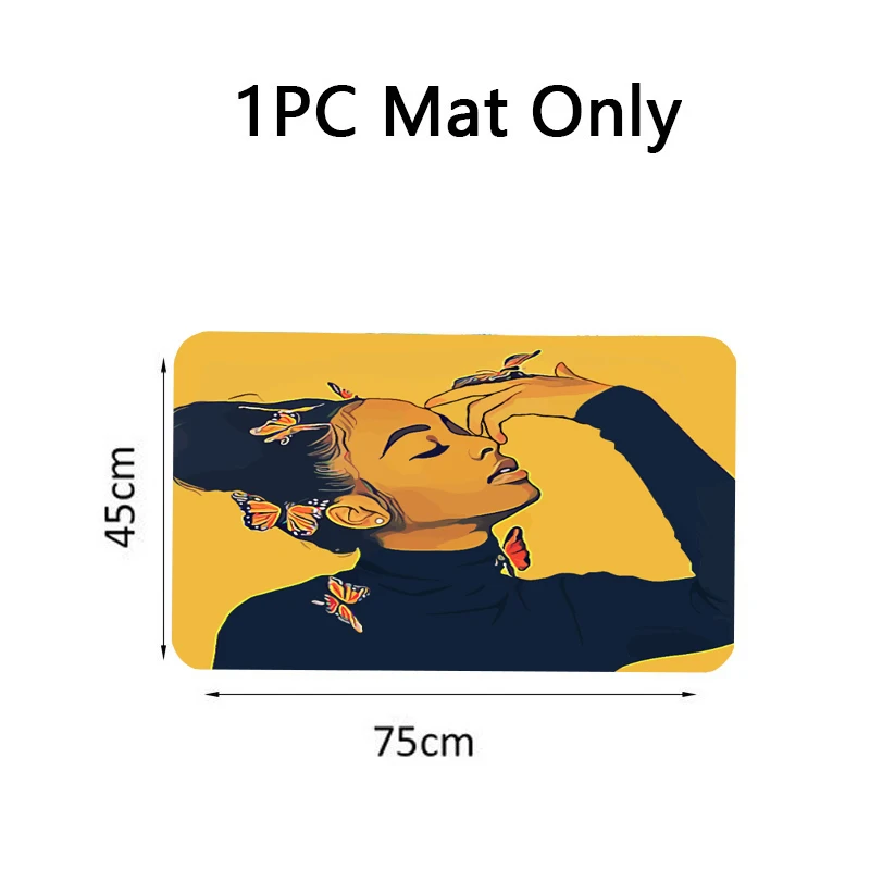 Африканские американские женские занавески для душа набор штор ванной комнаты