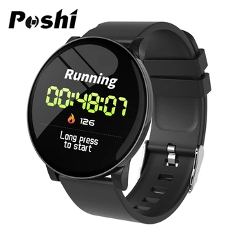 

Smart Watch POSHI Heart Rate Blood Pressure Measurement App Notification Remind Sport Watch Women Men relogio For Android phone