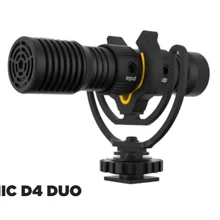 Deity-Micrófono De cápsula D4 Duo De doble cabezal, dispositivo De bajo ruido, Dual, cardioide, TRS, 3,5 MM, para estudio De vídeo, cámara DSLR, teléfono inteligente