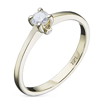 

Yellow gold ring with diamonds e0301kts02150900