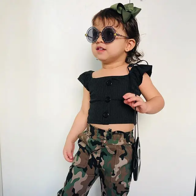 baby girl camo pants