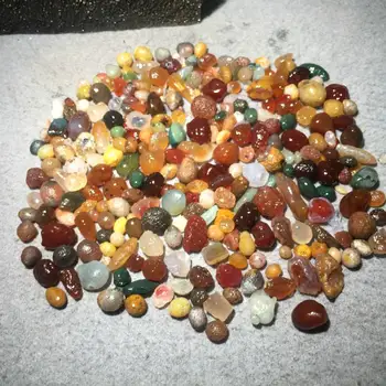 

400g Alxa Gobi agate stone Natural Mixed Quartz Crystal Stone Rock Gravel Specimen Tank Decor Natural stones and minerals