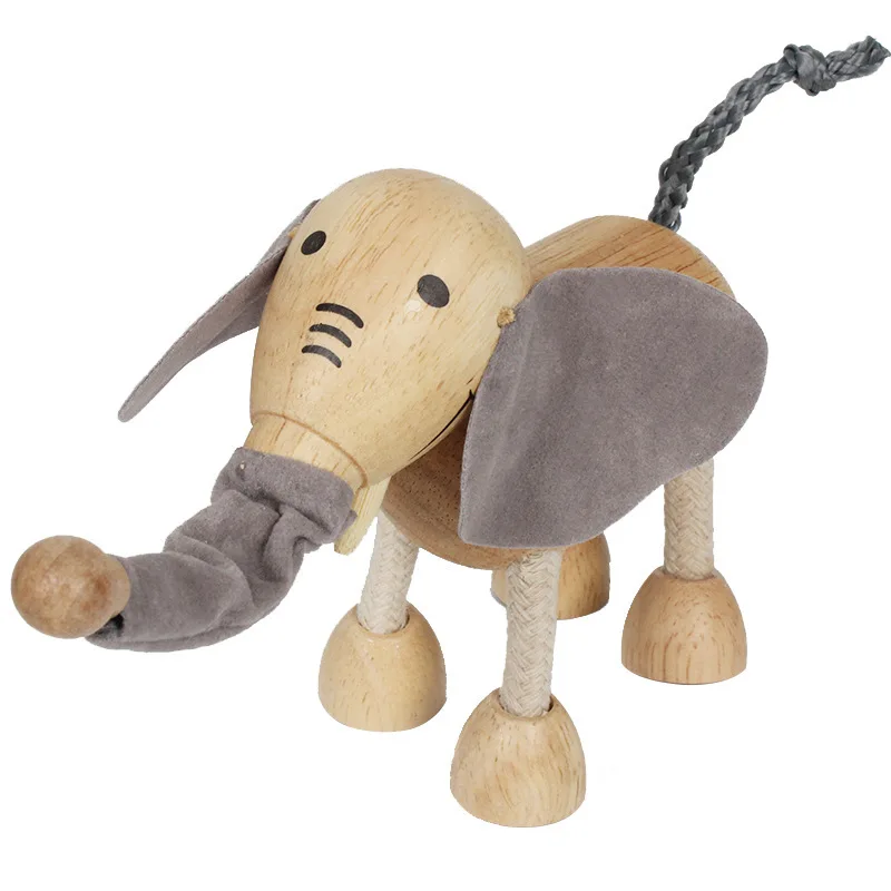 Детская деревянная имитация игрушка дикой природы модель игрушки куклы ручной работы рождественские подарки на день рождения - Цвет: Elephant