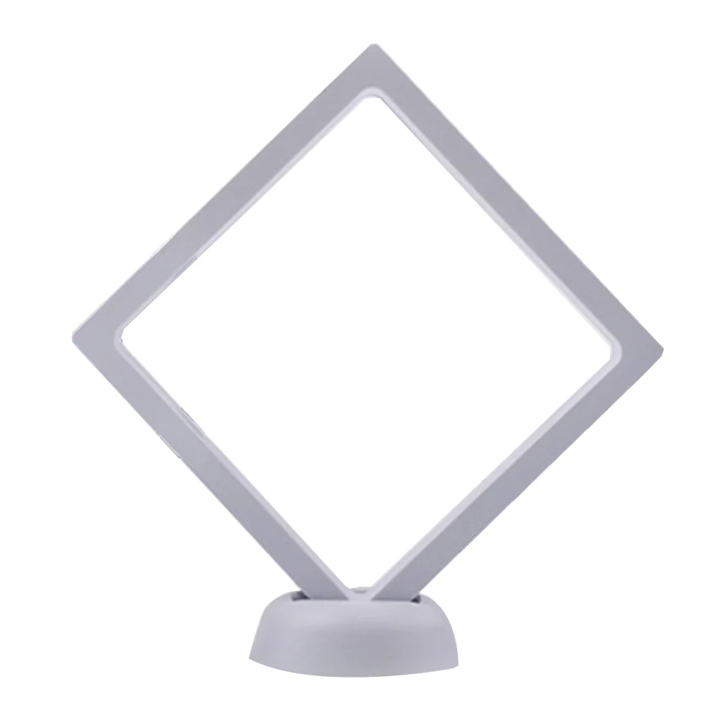 Floating Nail Box Display Stand Jewelry Show Holder Rhinestone Presentation Case Jewelry boxes - Цвет: Белый