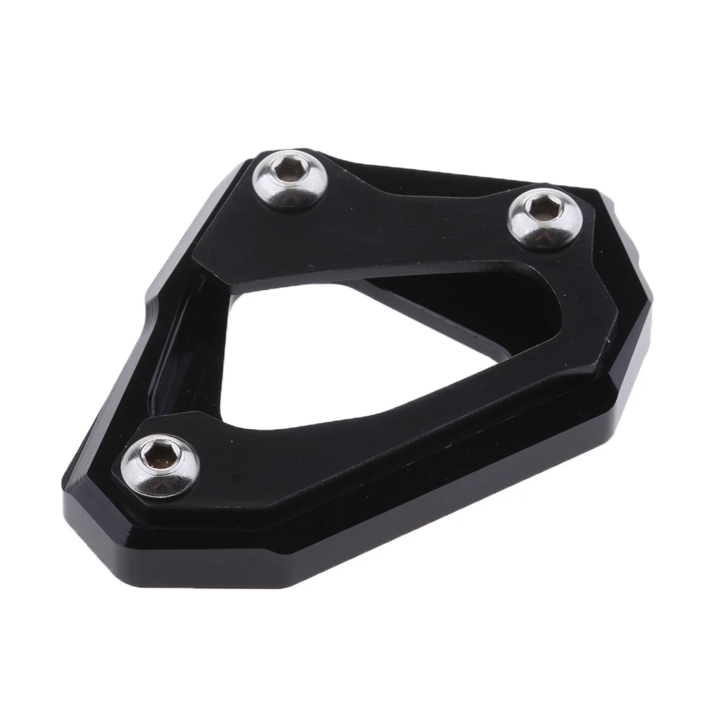 Черный мотоцикл Sidestand увеличить пластина Kickstand расширение Pad для Yamaha