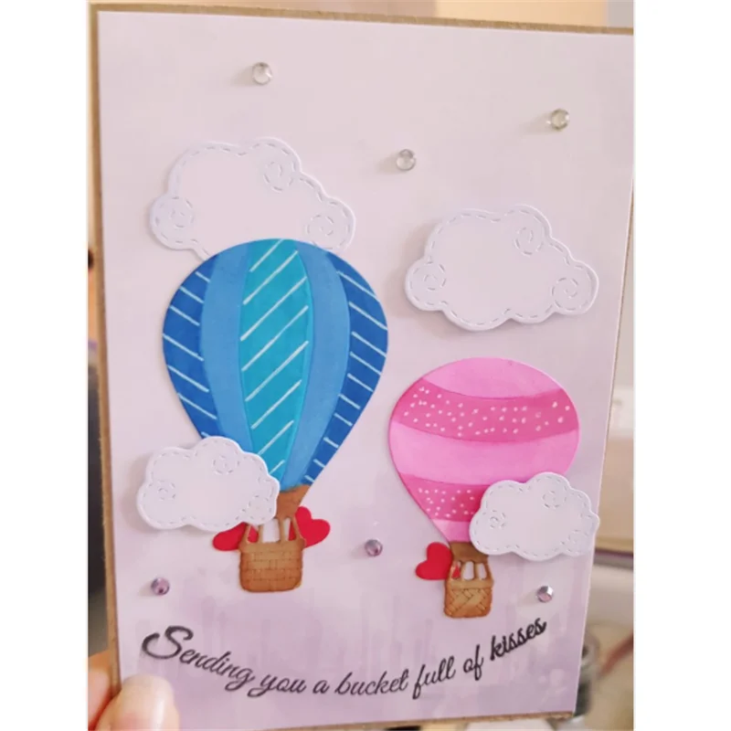 

Kokorosa Hot Air Balloons Metal Cutting Dies Scrapbooking Craft Dies Card Making Embossing Stencil Template New Dies for 2019