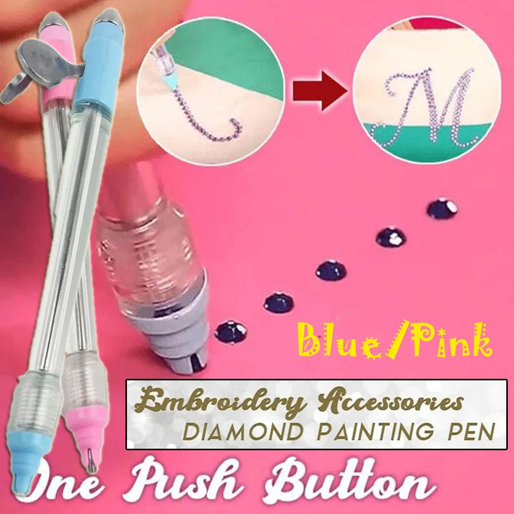 Magic Diamond Painting Pen Point Drill Pen Painting Cross Stitch Nail Art Pen Embroidery Tool