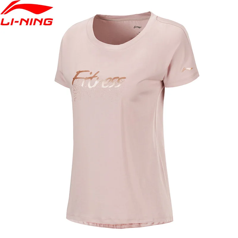 

Li-Ning Women Training T-Shirts Breathable 60% Cotton 40% Modal Loose Fit LiNing Fitness Sports Tees Tops ATSP212 WTS1517
