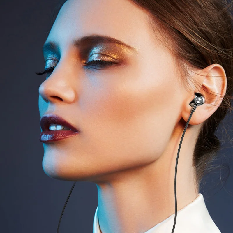TOTU Wired Earphone For Phone iPhone Xiaomi Samsung Huawei Headset In Ear Earphone With Mic In Ear Buds Earbuds Earpiece