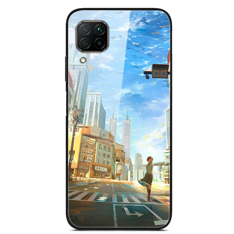 Чехол из закаленного стекла для huawei Nova 6 SE чехол Nova 6SE, цветная жесткая задняя крышка из поликарбоната для huawei Nova 6 чехол Nova6 5G, бампер - Цвет: 5
