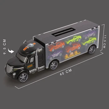 

Children's Container Toy Car Model Portable Inertia Container Tractor Super Large Truck Transporter