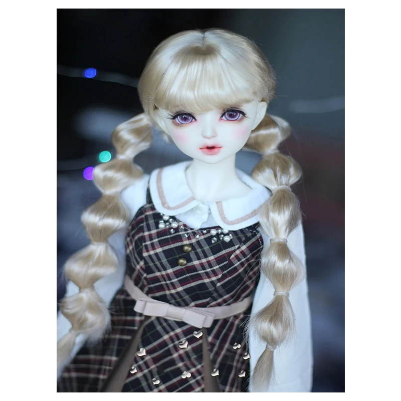 BJD wigs hair long for 1-3 1-4 1-6 bjd baby silk double braid lotus root doll wig | Игрушки и хобби