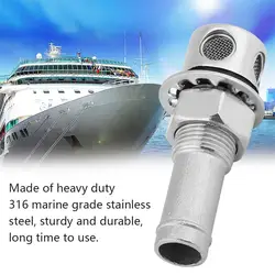 Aération de réservoir de gaz de carburant pour bateau, droit, pour yacht, cabine, joint de montage, en acier inoxydable 316, antiseptique 