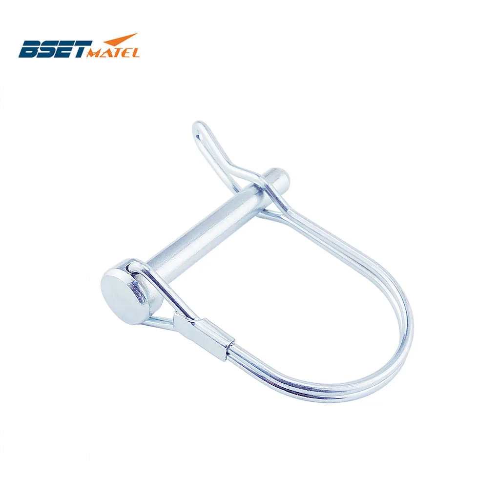 

Spring Carbon Steel PTO Pin Round Arch Wire Shaft Locking Lock Pin Safety Coupler Pin Retainer Farm Trailers Wagons Lawn Garden