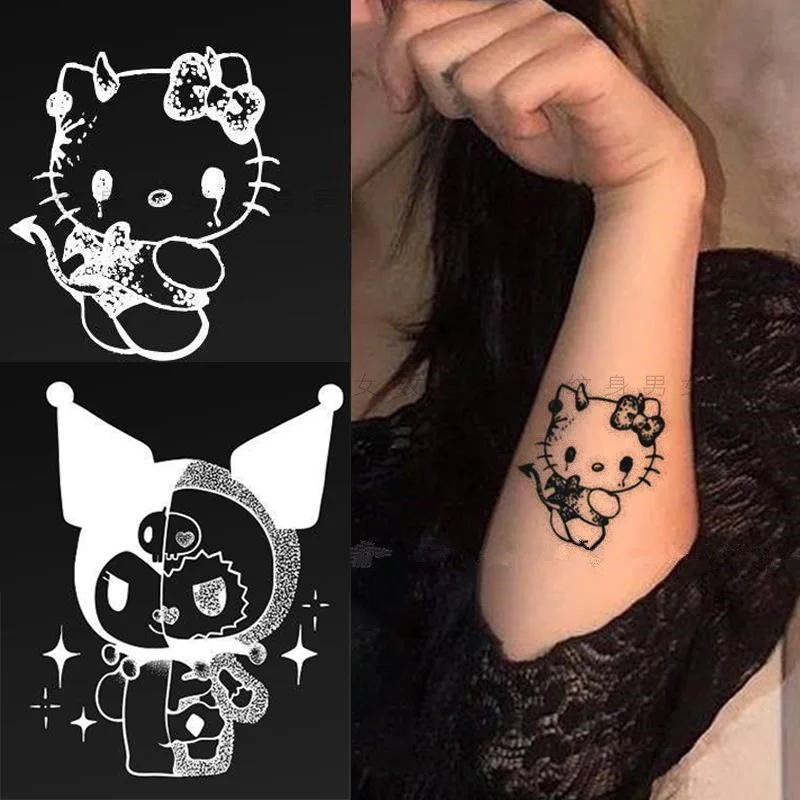 Hello Kitty Temporary Tattoos | Tattoo Stickers Hello Kitty | Sanrio  Temporary Tattoos - Movies & Tv - Aliexpress