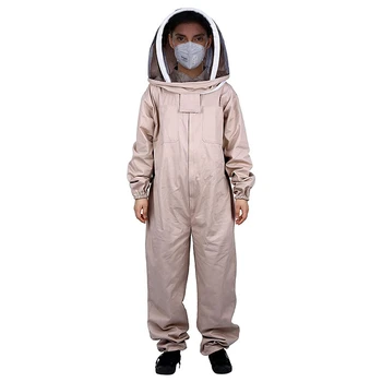 

BeeKeeping Suit Full Body Clothing Veil Hood Hat Clothes Jacket Protective Beekeeping Suit Beekeepers Bee Suit
