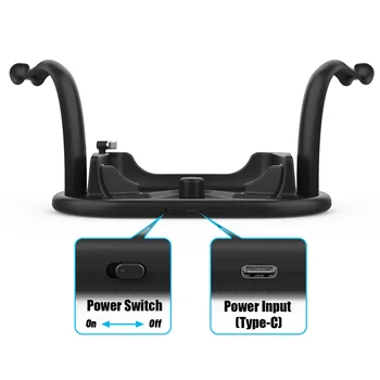 

With Magnet Quick VR Charging Dock Headset Display Non Slip Type C Touch Controller Stand ABS Multifunctional For Oculus Quest