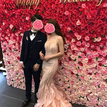 

Artificial Flower Wall Background Wall Fake Flower Wedding Arrangement Image Walls Shop Window Decoration Photo Silk Flowers