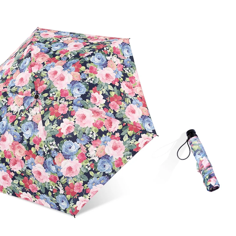 [ продукт] Райский зонтик солнцезащитный Зонт с принтом Ретро богиня светильник ультра-портативный с дождем подарок девушке - Цвет: 2