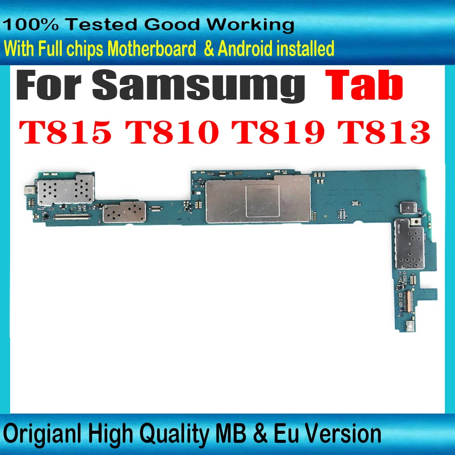 Оригинальная материнская плата для Samsung Galaxy Tab S2 T815 T810 T819 T813 официальная Andorid с