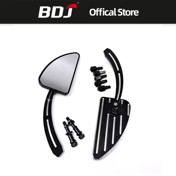

BDJ For Harley Sportster 883 1200 Touring Electra Glide Softail 1980-2017 2018 Motorcycle Rear View Mirrors CNC Aluminum