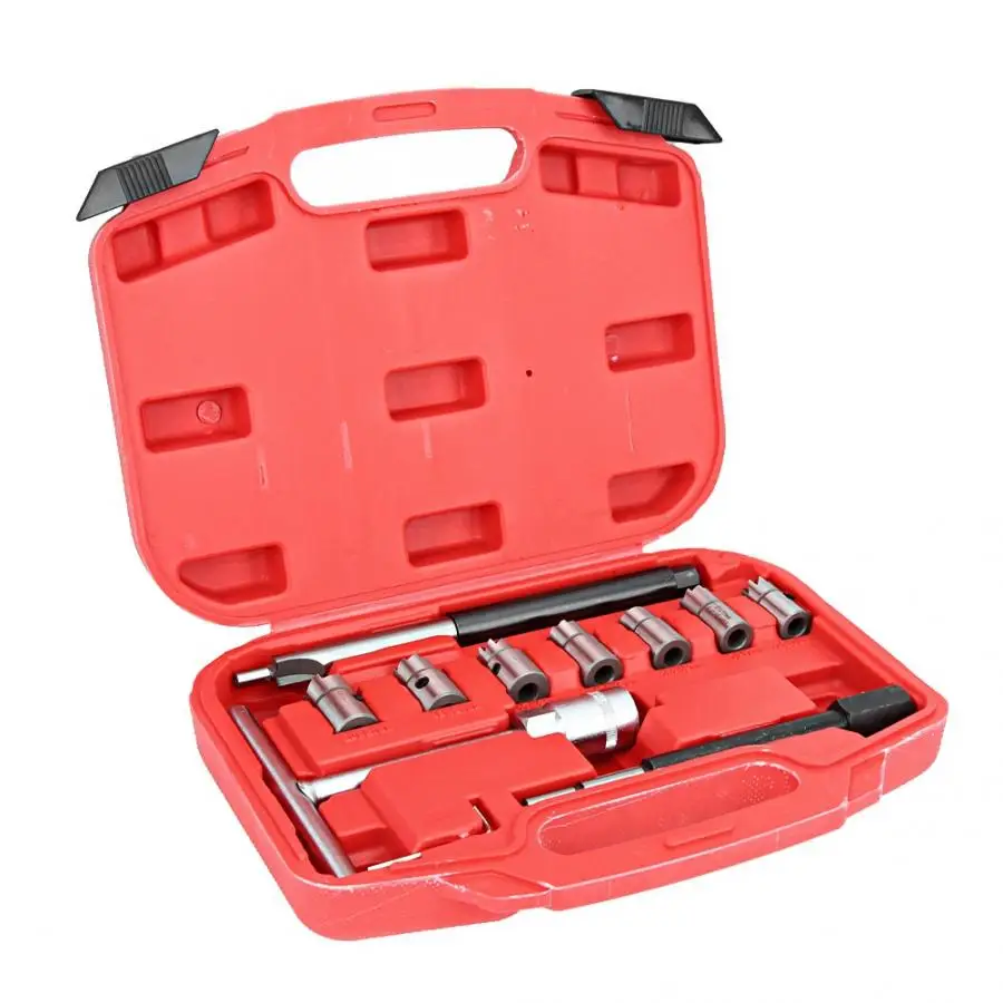 

11pcs injection valve Universal Diesel Injector Seat Cutter Cleaner Reamer Vehicle Repairing Tool Kit engine fuel injector