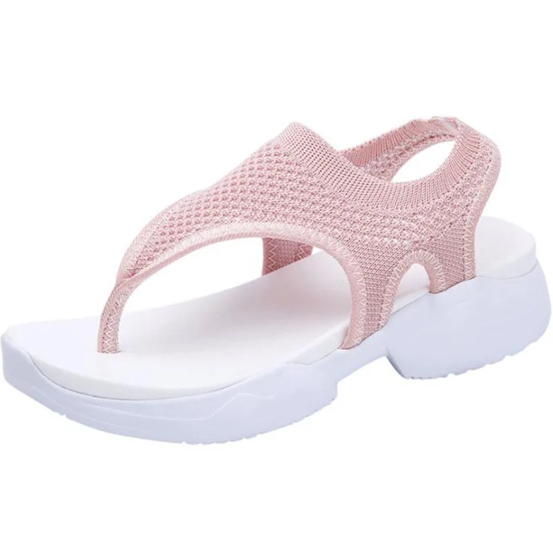 Сандалии женские легкие дышащие повседневная обувь в спортивном стиле летающая