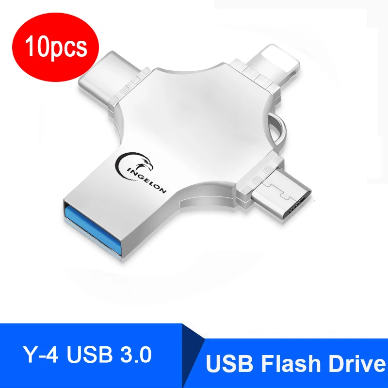 10 шт./партия USB флеш-накопители для iphone 256gb16gb32gb Cle USB3.0 64gb128gb флеш-накопители Фотошторы OTG USB флешки - Цвет: Y04 USB3.0 Standard