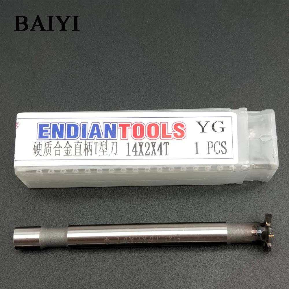 

Welded YG8 Alloy T Grooving Disc Cutter 14*2*4T Type Cutter for CNC Mill Hardness Keyway Endmills Tool